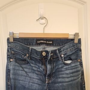 Express High Rise Slim Flare Jeans